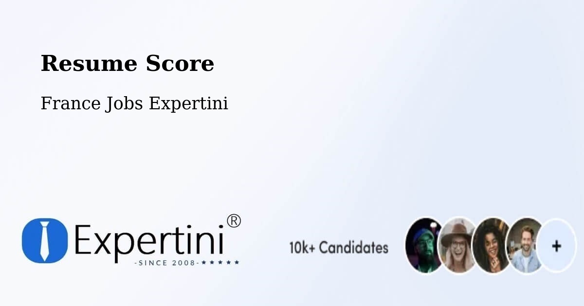 Resume Score & Job Description Match Tool – Daumeray - France Jobs Expertini